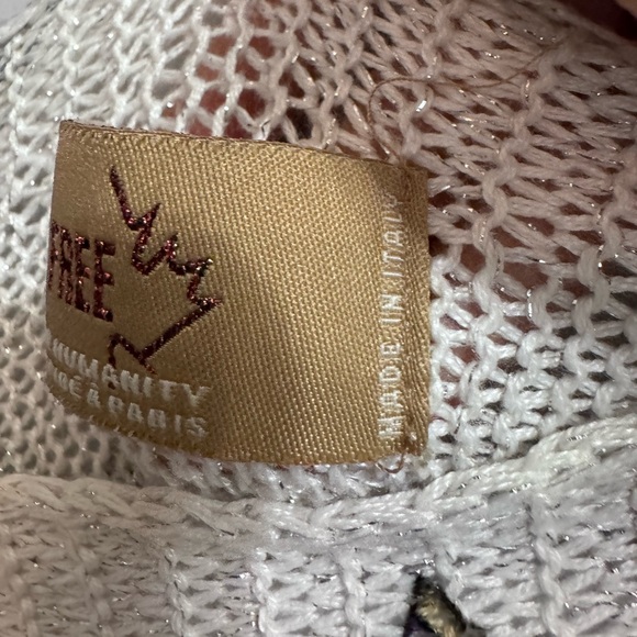 Free For Humanity Italian Chain Print Sweater Size Medium - Picture 4 of 9